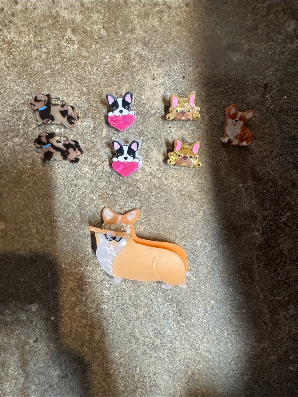 Cute Corgi and Puppy hair clips